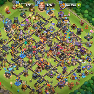 TH 18 ALMOST MAX-XP 254-HERO MAX 105-105-95-85-55-[ 5 EPIC EQUIPMENT MAX-NC YES-S DEFENSE HIGH-BEST DEAL - Image 1