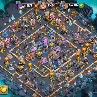 [5HERO MAX-10'000 GEMS] | [TH-18 NEAR MAX-3X PAID SCENERY] | [13EPIC-S.B-G.G-F.A-R.S MAX] | GOLD PASS FREE | LOWER PRICE - Image 1
