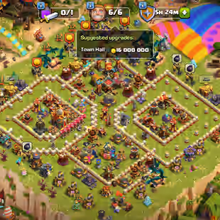 Th16 Full Max [King Leaugue Skin] | Hero-95-95-70-45-15 | Equipment-15-Epic Almost Max | XP-205 | NC-Yes | BEST-DEAL  - Image 1