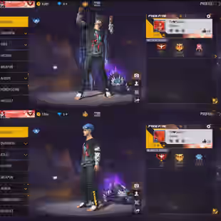 FREE FIRE/EUROPE SERVER/BARMUDA RANK HEROIC/CLASH SQUAD HEROIC/30 LEVEL//GOOD BUNDLE//27  GUN COLLECTION//GLOW WALL SKIN - Image 1