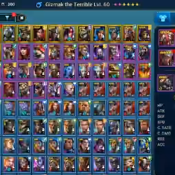 GIZMAK NINJA ALICE LOKI SKELETOR WUKONG LEMINISI 39000 ENERGY 40M SILVER 14000 GEMS 3 LEG BOOKS BREWS CHICKENS STARTER 3 - Image 1