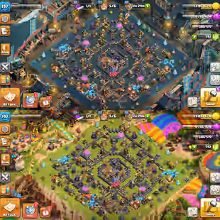 Th18 Almost Max [All Wall Max] [] Hero-105-105-80-55 [] Equipments-6x-Epic 20+ [] [High Seas-Painter Scenery] [] BEST-DE - Image 1