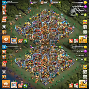 TH-16 ALMOST MAX! XP-218! 7X EPIC EQUIPMENTS! HEROES:-90-95-41-69-42-4! NEAR MAX DEFENSE AND TROOPS! FAST DELIVERY - Image 1