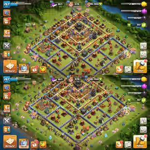 🔥TH-17 ALMOST MAX🔥XP-267! 10X EPIC! 5435 WARSTARS! HEROES:-98-100-75-71-47-10! GREAT TROOPS! FAST DELIVERY - Image 1