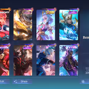 SUPER RAREST HIGH STAR ACCOUNT || 1000 STAR ACCOUNT || 2 GLOBAL TITLE HERO || 13K MATCH 63 WR[RANK] ||VERY LIMITED OFFER - Image 1