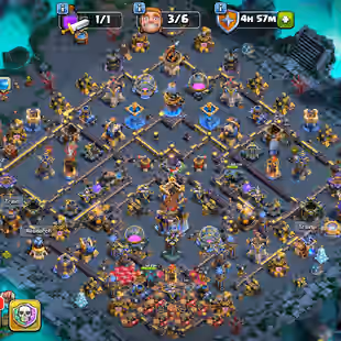 TH 18 ALMOST MAX-XP 249-[ 10 EPIC EQUIPMENT ALMOST MAX-HERO 100-100-80-85-55-8-DEFENS MAX-NC YES-319 MEDALS-HIGH WALS - Image 1