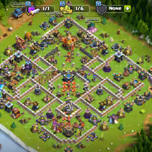 TH 16 NEAR MAX || 48-70-6-43-16 HEROS || 11K GEMS - 909 MADELS || NAME CHNAGE FREE || 6xEPICS - Image 1