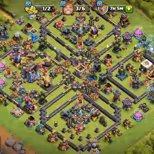 🔥TH 18 ALMOST MAX🔥XP 246-ALMOST 6 HERO MAX 105-105-84-80-55-22-[ 8 EPIC QUIPMENT MAX-WALLS DEFENS MAX-NC YES-434 MEDAL - Image 1