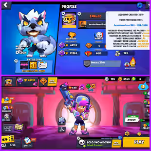 🔥[DG-2]✨FULLY MAX ACCT 48K TROPHIES 81-BRAWLERS 21-HYPERCHARGE 60-MAX POWER 190-SKINS 60-RENAME INSTANT DELIVERY  - Image 1