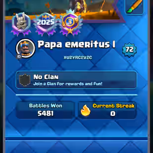 72-XP ! RARE EVO-26 CARD ! 12176 TROPHY ! RARE 153-EMOTE ! 4 HEROES ! CARD 121/121! 18 TOWER SKIN! 117 CARD MAX 14/14/16 - Image 1