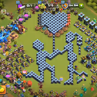 13000 gems || Th13 95pct  Max good  account | pixel scenary available | old cake ava |  Rename 500 | 7x epic equipment - Image 1