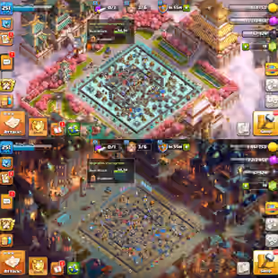 Th18 Almost Max [Horse/Desert Skin Set]💎Hero-110-106-95-81-55-25💎11x Epic Max [1 Lvl Left] [] XP-251 [] BEST-DEAL - Image 1