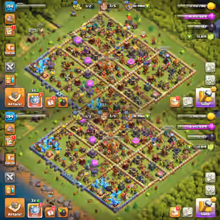 🔥13800 GEMS🔥TH-16 NEAR MAX! XP-194! 10X EPIC EQUIPMENTS! HEROES:-95-95-75-70-45-14! 1207 MEDALS! FAST DELIVERY  - Image 1