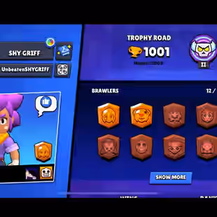 1000-1200  TROPHY | 10-15 BRAWLERS | 1 Max level | IOS/ANDROID | FULL ACCESS |  INSTANT DELIVERY - Image 1