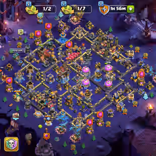 🔥TH 18 ALMOST MAX🔥XP 234-HERO MAX- 7 EPIC EQUIPMENT MAX ALMOST OTHER ALL 20-COSMIC SCENERY-MAX DEFENSE-WALS ALMOST MAX - Image 1