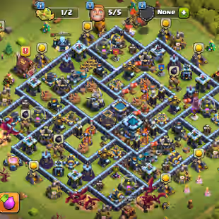 🔥16000 GEMS !70 PERCENT DISCOUNT SHOP🔥XP 145!TH 13 NEAR MAX!HERO:75-75-45-50-19!NC YES!MAX WALLS!MAX DEFANCE! INSTANT  - Image 1