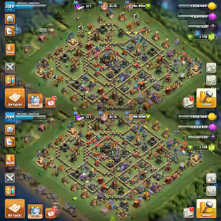 TH-17 NEAR MAX! XP-209! MAX WALLS! 11X HIGH LVL EPIC EQUIPMENTS! HEROES:-86-95-60-69-50-6! 11X PETS! FAST DELIVERY - Image 1