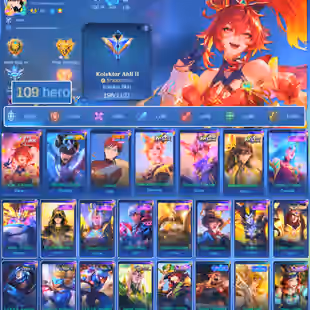 HERO 109 SKIN 196 | EMBLEM ALL MAX| PENGASUS SEIYA BADANG| VALE GARA| PACE FANNY| EPIC IRITEL|INSTAN DELIVERY  - Image 1