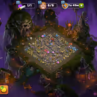 🔥[ NEW UPDATE HEROS MAX ]🔥TH-18 NEAR MAX | WALLS MAX - HEROS MAX - PETS MAX | ALL 17 EPIC EQPMNT GREAT | skeleton SET - Image 1