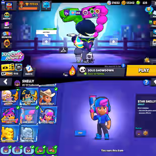 Full Max Account🔥Star Shelly🔥Trophy 111K [Master Rank] [] Prestige 108 [] Total Skins 621x [] Billing 21k [] Coin 55k - Image 1