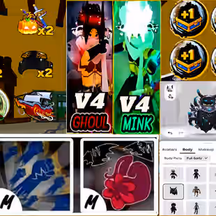 [👹 KARBLOX ACCOUNT 👹] OP BLADE BALL BLOX FRUIT | RARE SWORDS COLLECTION | PERM FRUITS KITSUNE | MASSIVE HAIR | FACES  - Image 1