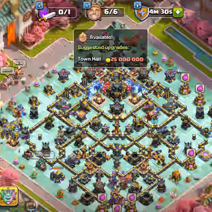 🔥[ TH-17 FULLY MAX ]🔥GG-SB-MM-AF-RS-EB [MAX] | FB [23] - 21X EQPMNT MAX | DEFENCES - WALLS - TROOPS - PETS - BH MAX - Image 1