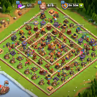TH 16 99 PERCENT MAX-XP 233-HERO MAX-ALMOST 8 EPIC EQUIPMENT MAX-WALLS DEFENSE FULL MAX-NC YES-B BASE MAX-BEST DEAL - Image 1