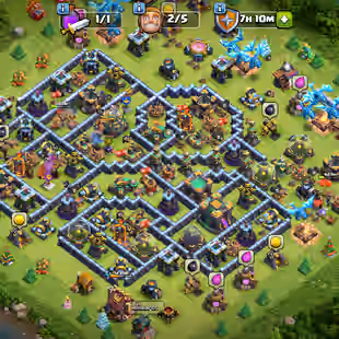 🌲[ TH-14 NEAR MAX - 15'000 GEMS ]🌲HEROS: 72-75-45-50-30 || NEAR MAX DEF - TROOPS || LEVEL 14 WALLS || FAST DELIVERY  - Image 1