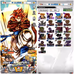 FUSION YELLOW GOGETA - BLUE MAJIN VEGETA | LEVEL 244 | 4 ULTRA CHARACTER | MANY RARE CHECK DISCRIPTION INSTANT DELIVERY - Image 1