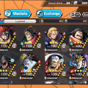 BR610-IOS-Android-Hyber 50-5 Ex(Gear 5 v2-Kizaru-Garp-Roger v2-Kaido-Akainu-Shank v4-Shank v3-Shank-Yamato)-Vip Medal - Image 48