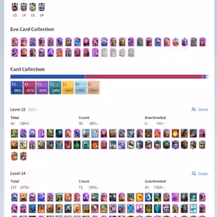 Lvl-64 | 118-Card Max | 48-Elite | 32-Evo | [149-Emote] | 10000 Trophy |  Name Chang Free - Image 1