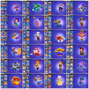 🔥VANARA FRFRAN🔥JOCK STU | 80K TROPHY | 12K BLING | 90 BRAWLER | 77 MAXED | 31 HYPERCHARG | 224 SKIN | INSTANT DELIVERY - Image 7