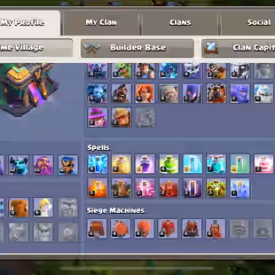 VERY CHEAP 💎 TOWNHALL 14 💎 GG SB FA MM FB || 57-66-52-55-30 HEROES [] RENAME FREE [] INSTANT -AVAILABLE - Image 2