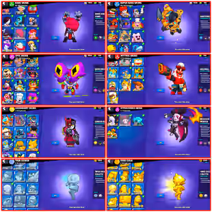 Prestige 18 | 110k Trophies ATH | 94 Brawlers | Meteoric Fame 1 | 356 Skins | R35 Pin | Instant Delivery - Image 5
