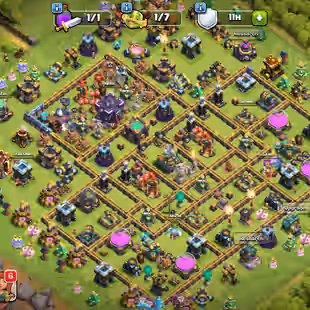AWESOME TH 15-XP 204-HERO 80-81-55-30-EPIC GG 17 FA 15 FB 18 EB 11-MEDALS 505-STRONG WALLS-BEST DEAL - Image 1