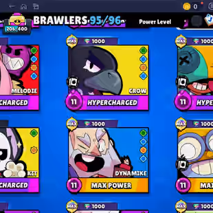 🌟 220 SKINS🌟74.950 TROPHY | 95 BRAWLERS | 22 HYPERCHARGED | 31 MAXED BRAWLERS | CHAINSAW BUSTER | LOADED RICO | CORSA - Image 10