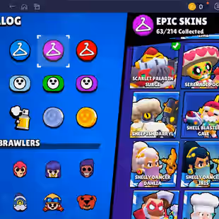 🌟 220 SKINS🌟74.950 TROPHY | 95 BRAWLERS | 22 HYPERCHARGED | 31 MAXED BRAWLERS | CHAINSAW BUSTER | LOADED RICO | CORSA - Image 54