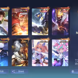 EMBLEM MAX HERO MAX SKIN 495 LEGEND 2 CC 2AOT MARTIS JJK XAVIER SOUL AAMON ASPIRANT ANGELA CHANGE KOF 4 AUTOMATOC DELIV - Image 3