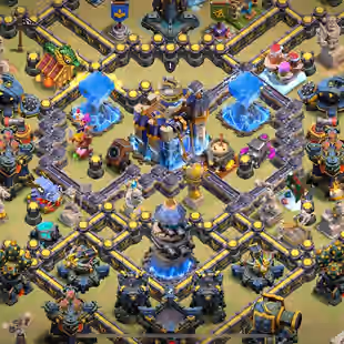 GUARDIAN MAX 🔥 3 HERO MAXED 💎 TOWNHALL 18 - 25 EQUIPMENTS MAX - 900 SPARKY STONE - 2825 WWS - 45 WALL MAX - 5K LEGEND - Image 1