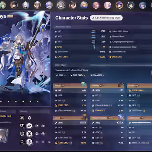 EU | TL 65 | 10 + 6 Leg | Dan Heng C1 | Huohuo | Jingliu | Bailu | Bronya | Dr. Ratio | Black Swan | Argenti | Himeko - Image 5