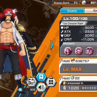 BR597-IOS-Android-Hyber 55-8 Ex(Gear 5-Zoro-Lucci-Roger Skins-Yamato Ace-Akainu-Shank)-Vip Medal-Support 162-647 Frag - Image 13