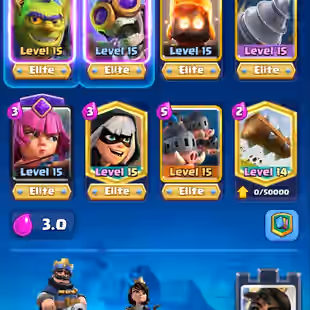 🔥KT15 XP57🔥 | 41 MAX 15 ELITE | 11 EVOLOTIONS | 143 EMOTES | 12150 TROPHY | 9 TOWER SKIN | 242 GEMS | INSTANT DELIVERY - Image 7