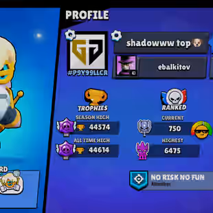 RARE 🔥 44.5K TROPHY 🔥 [16 MAX (9 HYPER)]!! 119-SKINS!! 79!89 BRAWLERS!! 163-GEMS!! DELIVERY INSTAANTLY - Image 2