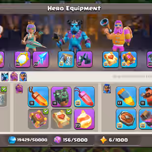 🌟BEST OFFER🌟TH 16 NEAR MAX | HIGH HERO [ 88-90-61-59-37 ] 12 HIGH EPIC EQUIPMENT 9 EPIC ALMOST MAX | NC FREE | XP-197 - Image 9