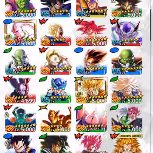 D409-IOS-Android-4 UL(Majin Vegeta-Super Vegtio-Buu Kid)-Vip Equipment-33 Legends-Team Daima-SS4 Goku-SS3 Goku Red Star - Image 6