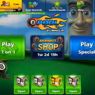 36.8B COINS ACCOUNT | Level 271 | 20 Legendary Cues | VIP Emerald | Miniclip Unlimited Password Change | Fresh Account - Image 6