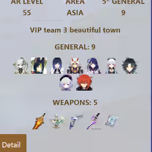 R296-ASIA-AR55-Nahida-Tighari-Yelan-Arataki-Raiden-Ayaka-Xiao-Qiqi-Diluc-Weapon: 5 - Image 3