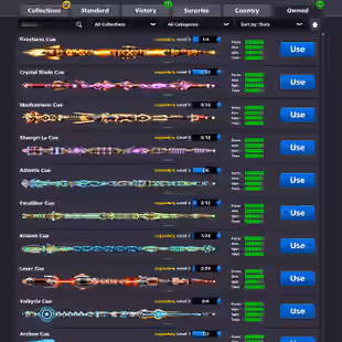 30B COINS ACCOUNT | Level 417 | 19 Legendary Cues | CCP 65 | Miniclip Unlimited Password Changeable | Status- Alert - Image 4