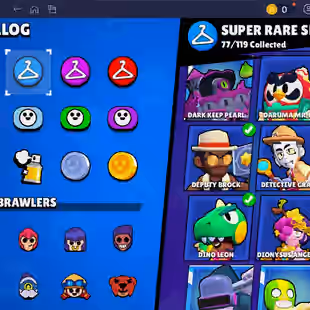 🌟 220 SKINS🌟74.950 TROPHY | 95 BRAWLERS | 22 HYPERCHARGED | 31 MAXED BRAWLERS | CHAINSAW BUSTER | LOADED RICO | CORSA - Image 28