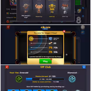 14.4B COINS ACCOUNT | Level 256 | 19 Legendary Cues | 3 Cues MAX | Miniclip Unlimited Password Change | Fresh Account - Image 5